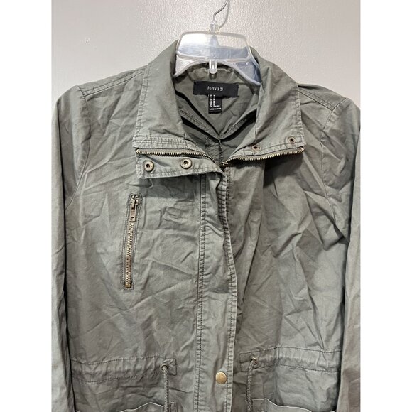Forever 21 Utility Jacket, Medium, Olive Green - Picture 4 of 10